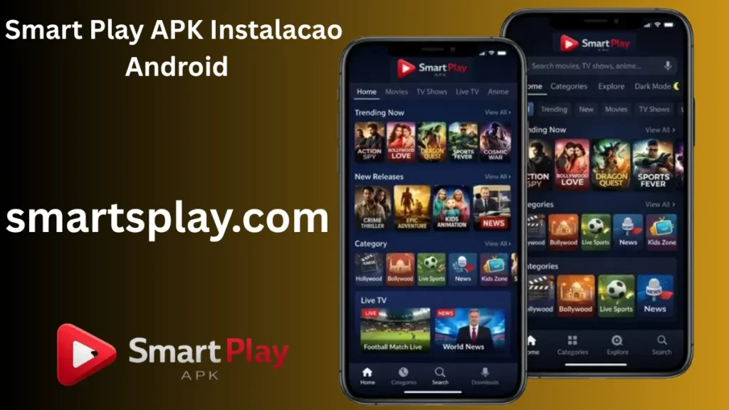 Tela de instalação do Smart Play Full APK no Android com botão instalar visível